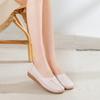 Fashion Hot-selling Women's Flats Leather Loafers White Nurse Work Shoes Comfortable Fashion Round Toe Nurse Shoes