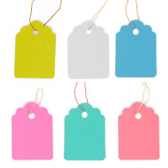 100 etiquetas para plantas, de plástico, resistentes al agua y a la intemperie, coloridas y colgantes para jardín.