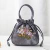Retro, Embroidery, Drawstrings, Handbags, Storage Bags, Women, Purse, Wallets, Card Holder, Bucket, Shoulder Bag, Wrist Bags