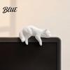 Sleeping Cat Figurine Cute Computer Monitor Decor 3D Printed Screen TV Cabinet Edge