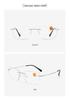Ultra-Light Frameless HD Reading Glasses with Anti-Blue Light for Middle-Aged & Elderly