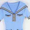 2025 Spring/Summer French Socialite Striped Sailor Collar Slimming Dress