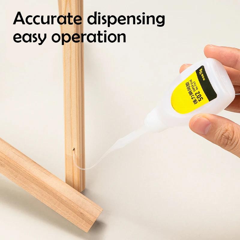 502 Super Glue Quick-drying Cyanoacrylate Instant Leather Rubber Wood Metal Strong Bond Liquid Adhesive Tool