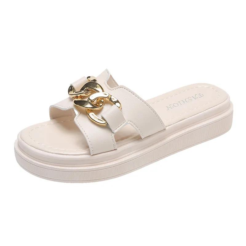 Women's Summer Slippers Soft Ultra-light Thick Sole Anti-slip Wear-resistant and Versatile Fairy Style Slippers