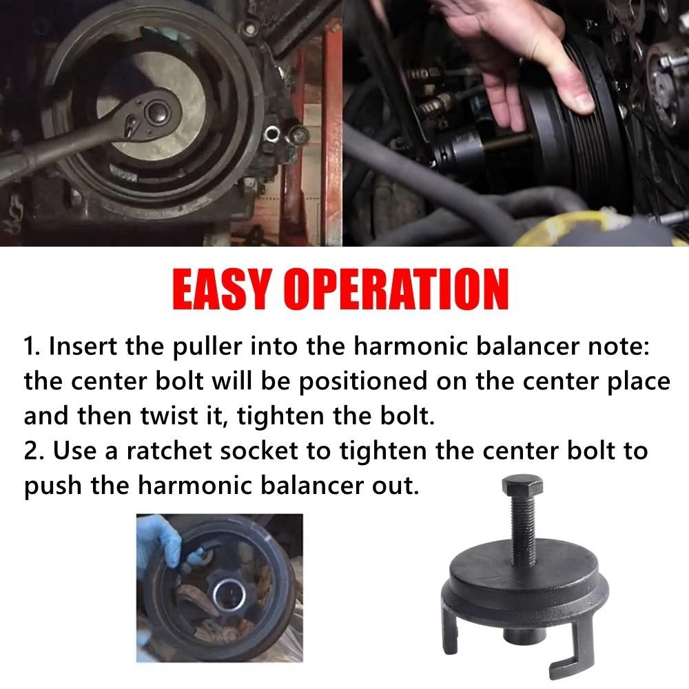 Removal Tool Harmonic Balancer Puller For GM Dodge Jeep Chrysler Ford 25264 Car Accessories Disassembly Tool XLB-1047
