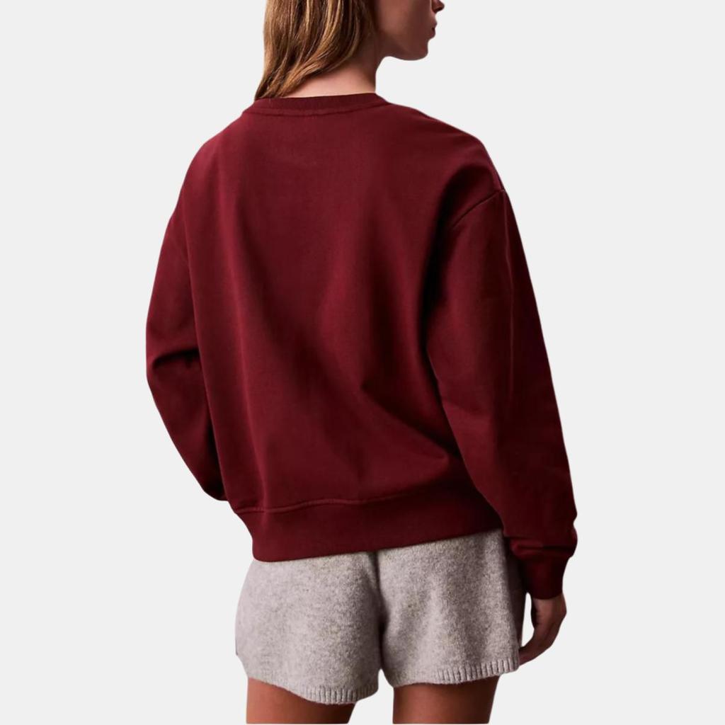 Calvin Klein Casual Loose Fit Round Neck Soft Drop Shoulder Long Sleeve Sweatshirt Women Tops 47B234G-WCV