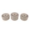 Insulated Food Container Beige 316 Stainless Steel Round Sealed Leak Proof with Bag Insulated Bento