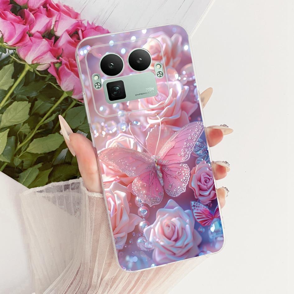 For Realme GT8 Pro 2025 Case RMX5210 Popular Flower Bowknot Soft Slim Silicone Back Cover For Realme GT 8 GT8 RealmeGT8 5G Coque