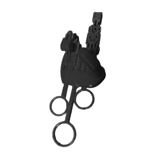 Mechanical Fidget Hand Robotic Hand with Articulated Fingers Portable Fidget Toy Hand with Strong Grip for Stress Relief Office Fun