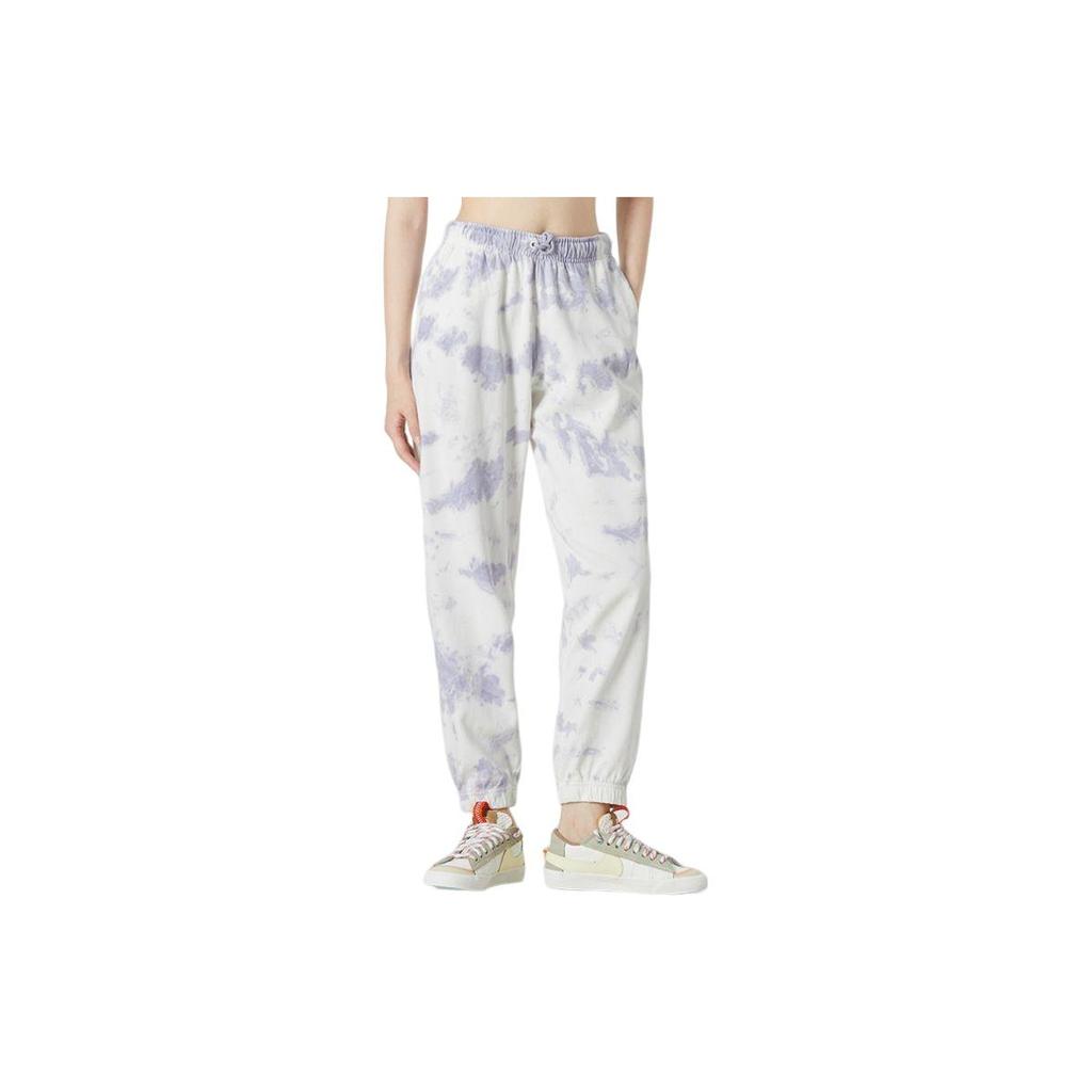 Nike Tie-Dye Drawstring Cuffed Sweatpants Women Bottoms White DM6715-580