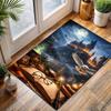 1PC Moonlit magic castle owl books wand Print Carpet for Living Room Bedroom Sofa Home Decor Rus Non-slip Floor Mat Luxury Gift