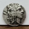 Double Sided Statue of Zeus and Hera, Ancient Greek Silver Coin, Vintage, Coin, Carving, Mythology, Homer, Antique Coin, Collectible