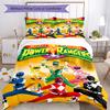 3pcs Mighty Morphin Power Rangers Pattern Bedding Set Duvet Cover Set Includes Duvet Cover &pillowcases, Perfect All Season Bedroom Decoration & Gift