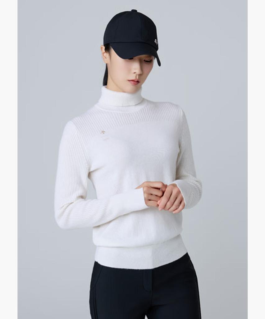 DESCENTE GOLF Women'S Cashmere High-Neck Sweater (Dq31Wfkp9I)