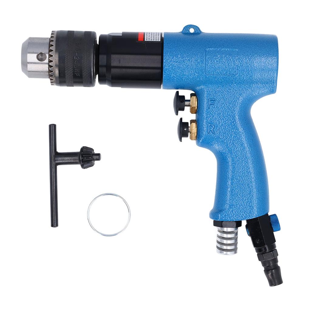 Pneumatic Pistol Drill 12 Adjustable Speed Reversible Air Power Screwdriver Drill