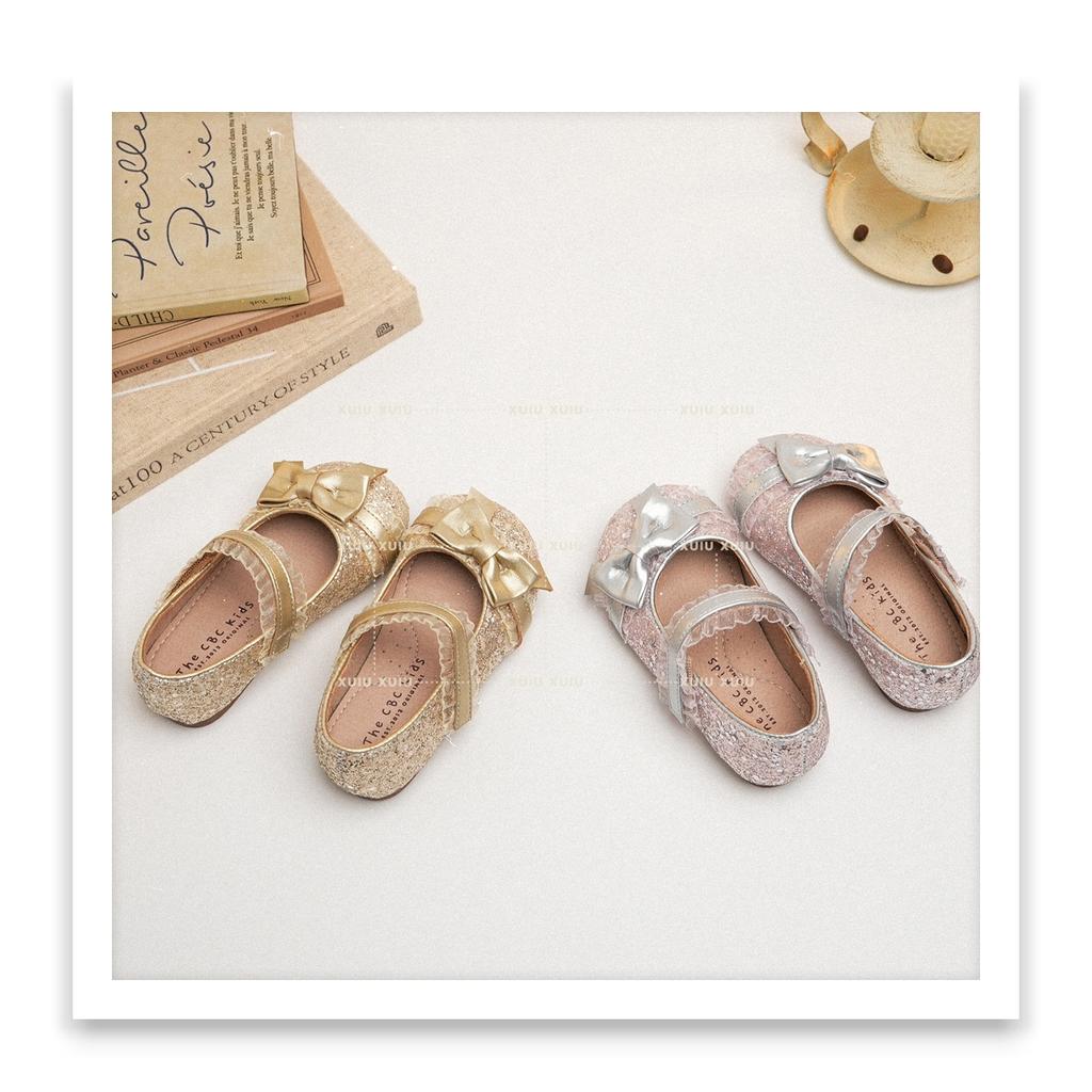 XSHX "Glitzer" Retro Fest runde Kopfschuhe Mädchen kleine Damenschuhe Lederschuhe Frühling und Herbst [Wenzhou Schuhe]