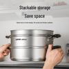 SUPOR 304 Stainless Steel Double Layer Steamer Pot