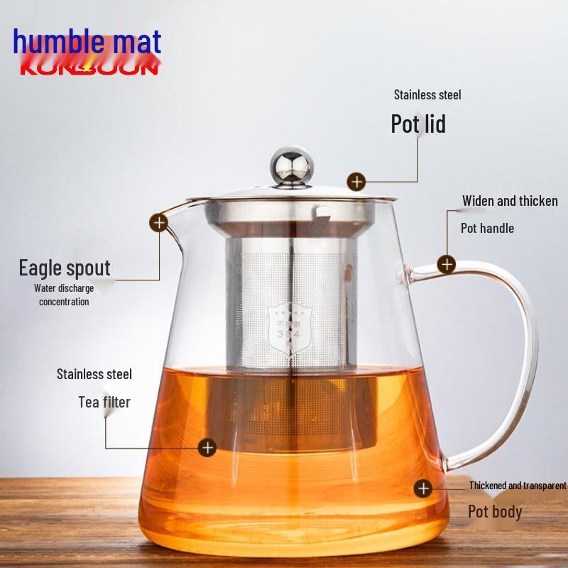 Qianxing High Borosilicate Glass Teapot