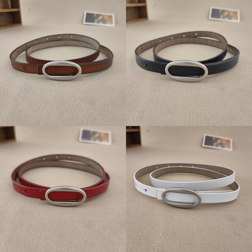Leather Color Solid Waist Belt With Alloy Buckle For Women Office Gift Wear