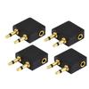 Airplane Headphone Adapter Double 3.5mm Male to 3.5mm Female Air Plane Flight Connector for Travel
