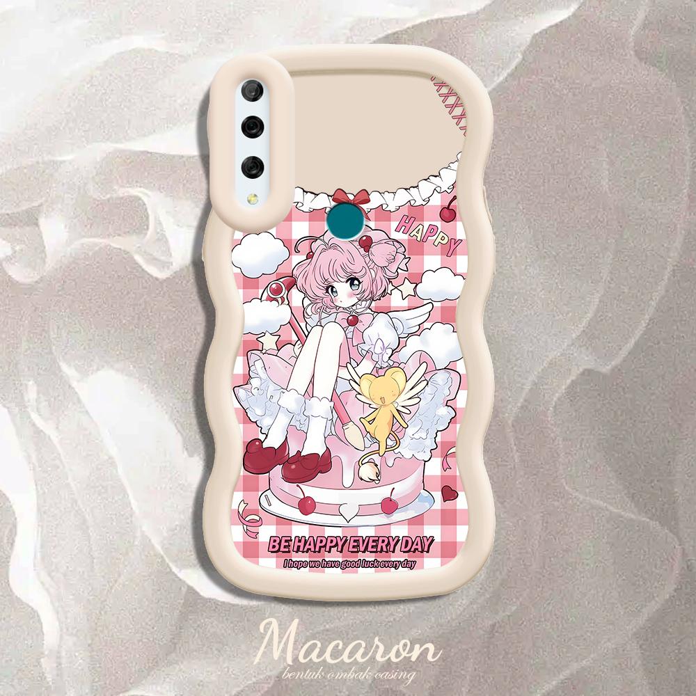 

Окрашенный узор Big Wave Edge Мягкий силиконовый материал Macaron чехол для телефона противоударный защитный резиновый чехол для iPhone Huawei Honor Infinix Tecno iPhone 15 Pro Max белый