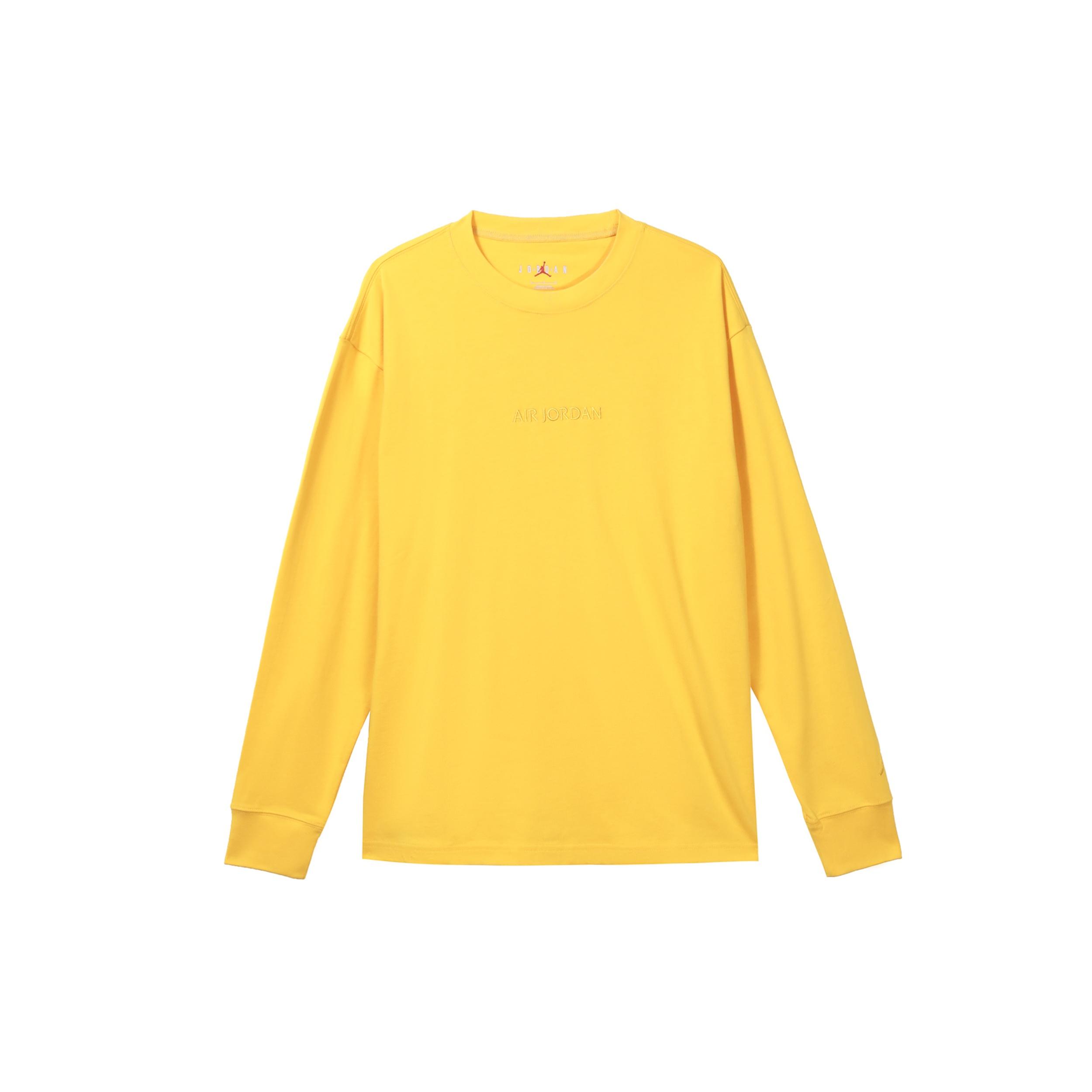 Air Jordan Wordmark Long Tee  Yellow  Men s FJ0703-739 L