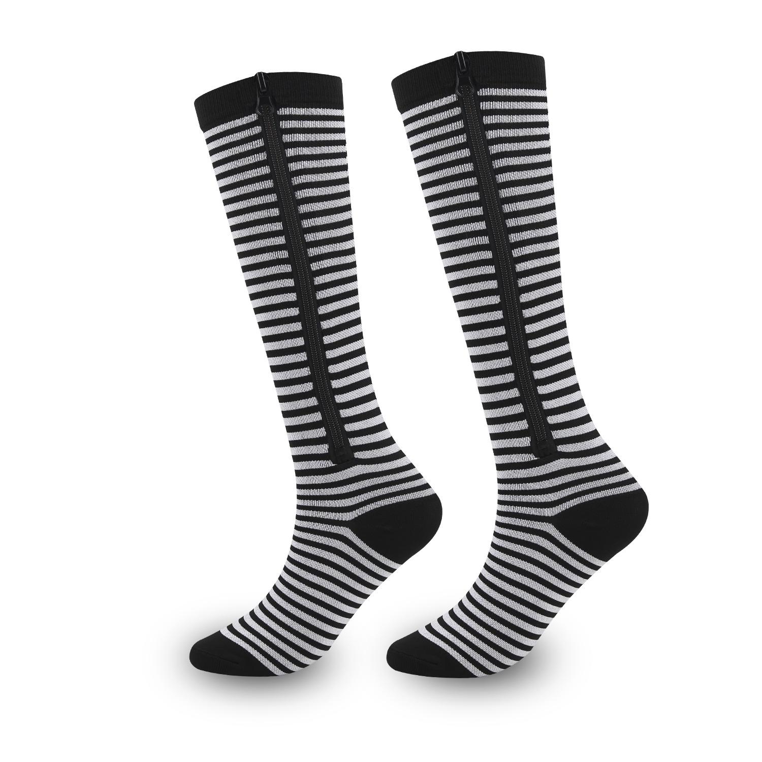 

Zippered Outdoor Sport Compression Toe-Covered Calf Socks L/XL
