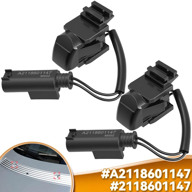 Windshield Heated Washer Sprayer Nozzle Jet L + R For Mercedes-Benz C E CLK CLS SLK R-CLASS W203 W211 W209 W219 A2118601147