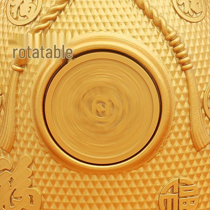 Eight Directions Wealth-Attracting Piggy Bank: Sand Gold Housewarming Gift