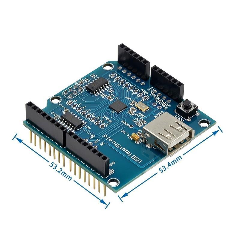 USB Host Shield 2.0 for Arduino For UNO MEGA ADK Compatible for Android ADK DIY Electronic Module Board