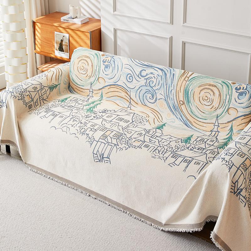 Chenille Sofa Towel Full Cover Cloth Four Seasons Universal Non-Slip All-Inclusive Sofa Cover Universal Cover Anti-Scratching Cushion
