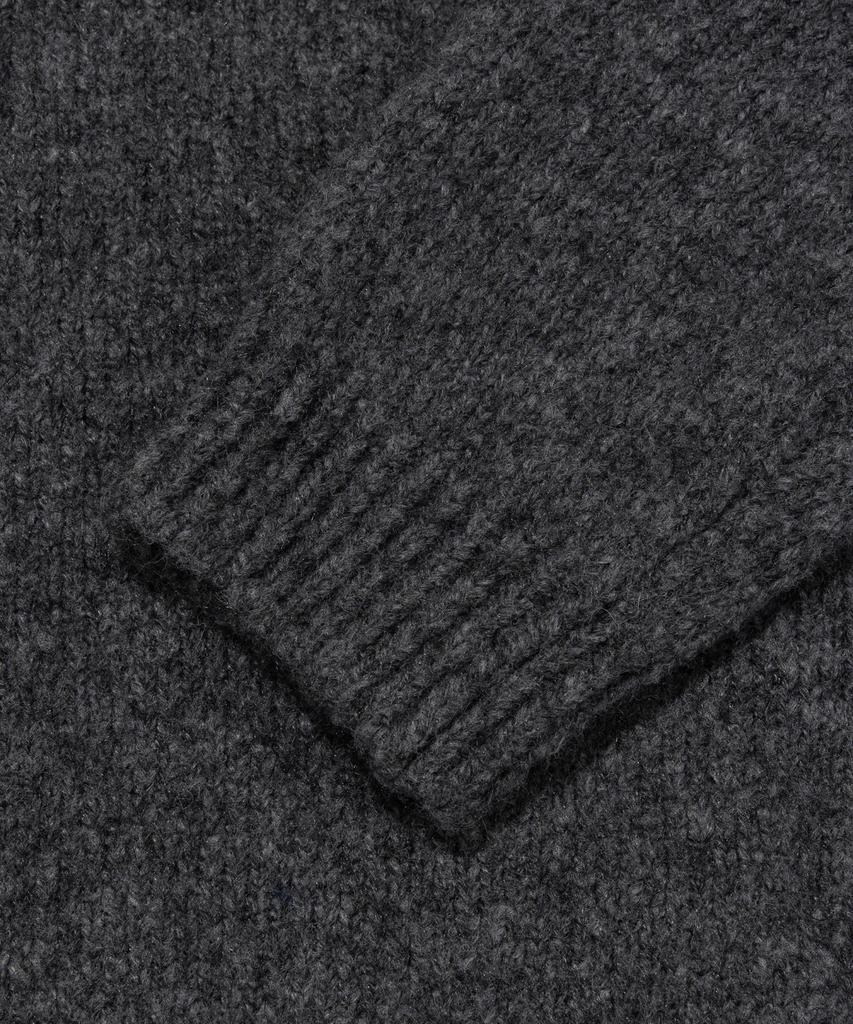 Analog Mood (Unisex) Wool Round Back Knit Cardigan (Gray)