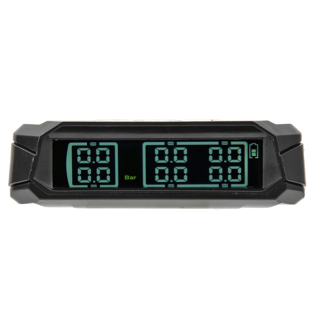 1st 6 Wheel Truck Tire Pressure Monitoring System Wireless Solar Power TPMS Monitor with 6 Sensors for Light Truck RV