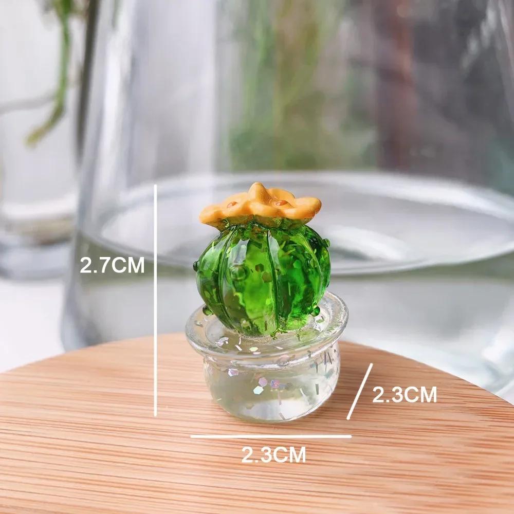 Cactus Ornaments Decoration Mini Bonsai Cute Mini Desktop Craft Creative Home Decoration Gift Decor Room Decor