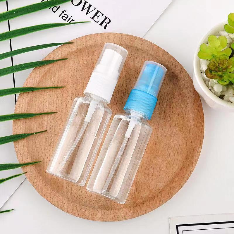 Clear Fine Mist Spray Bottle for Perfume or Toner - Portable, Press Type Plastic 
