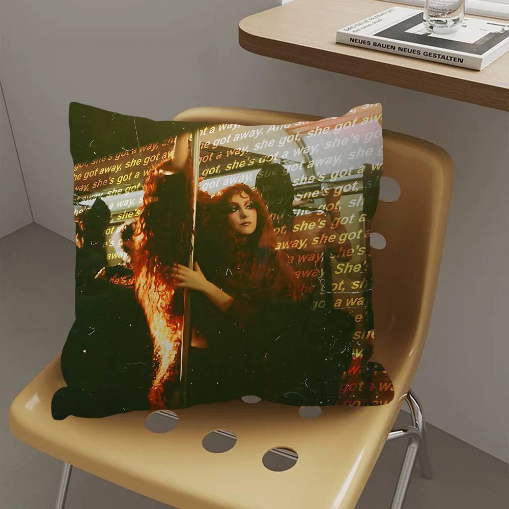 Chappell Roan Singer Pillow Gift Home Office Decoration Bedroom Sofa Car Cushion Cover case 45x45