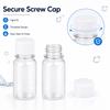 4PCS 60ML Small Plastic Bottles Ginger Shot Bottles With Caps Mini Juice Bottles Reusable Liquid Bottle Container Leak Proof
