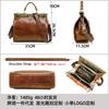 Full-grain Top-layer Cowhide High-end Genuine Leather Women's Bag With Multiple Compartments Large Capacity Hand-held High-light Luxury