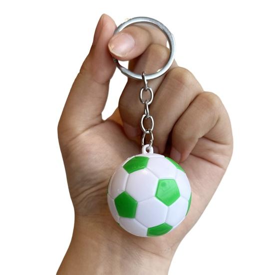 Keychain Pendant Metal Chain Buckle Football Shape Key Chain Football Fans Backpack Key Ring Accessory