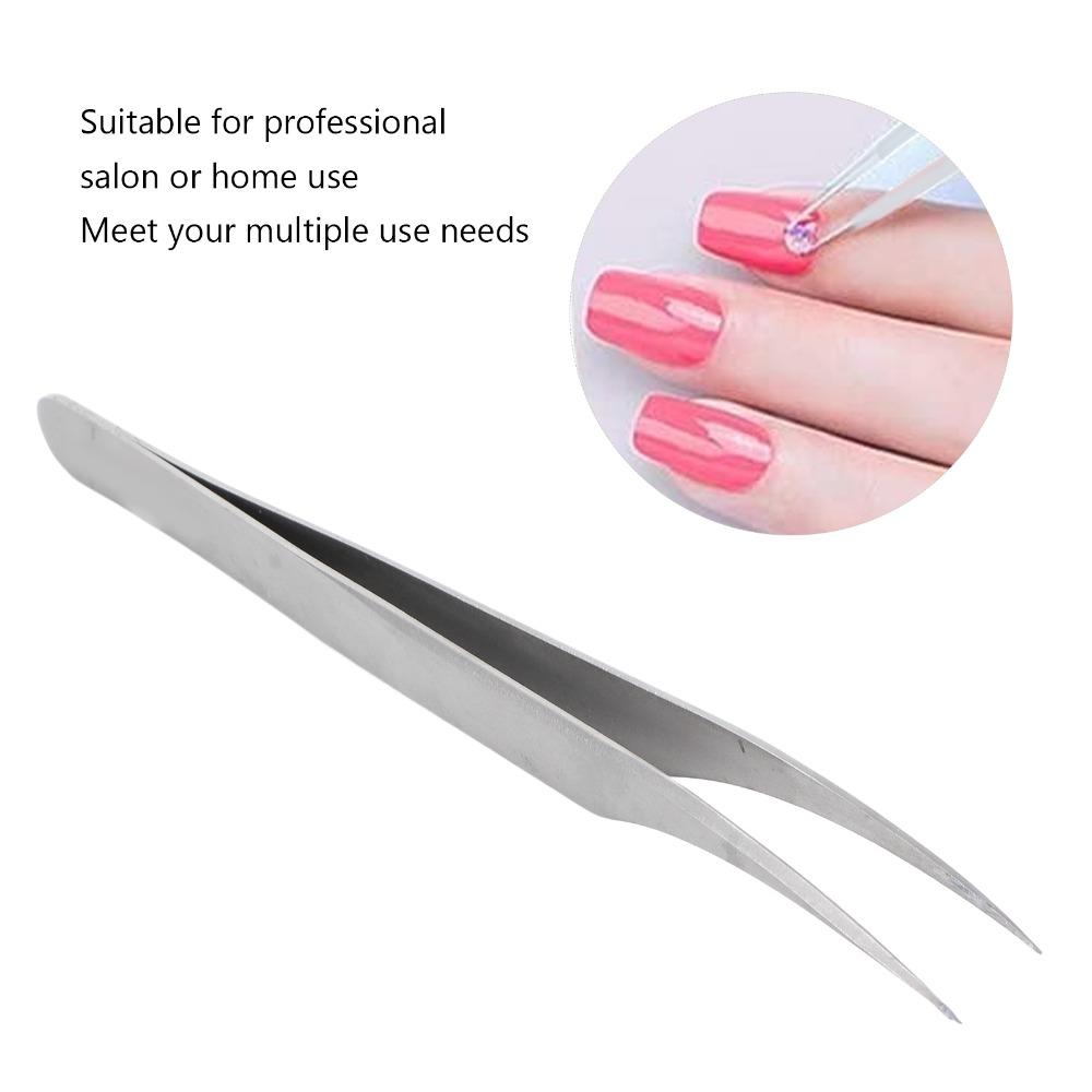 Curved Tip Curved Tip Nail Art Tweezers Precision Cosmetic Tweezers For Lash Extensions