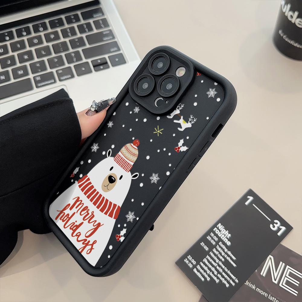 Christmas Soft TPU Phone Case For iPhone 11 Funda iPhone 16 Pro Max 15 13 14 12 XS X XR 7 8 Plus SE 16promax 16pro Cover Carcasa