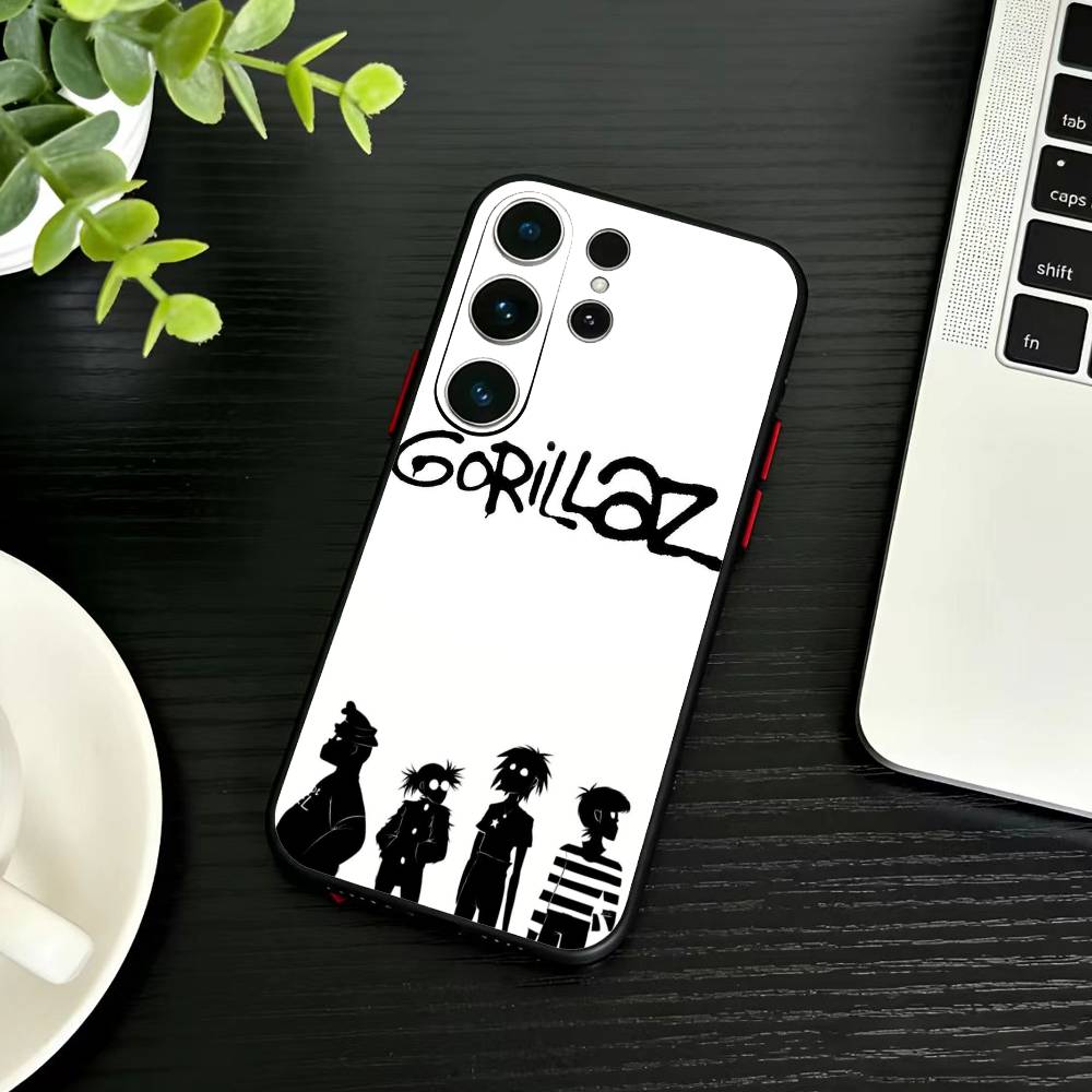 Comic R-Rock Band G-gorillaz   Phone Case For Samsung S26,S25,S24,S23,S22,S30,S21,Ultra,Plus,FE 5G Black Soft Cover