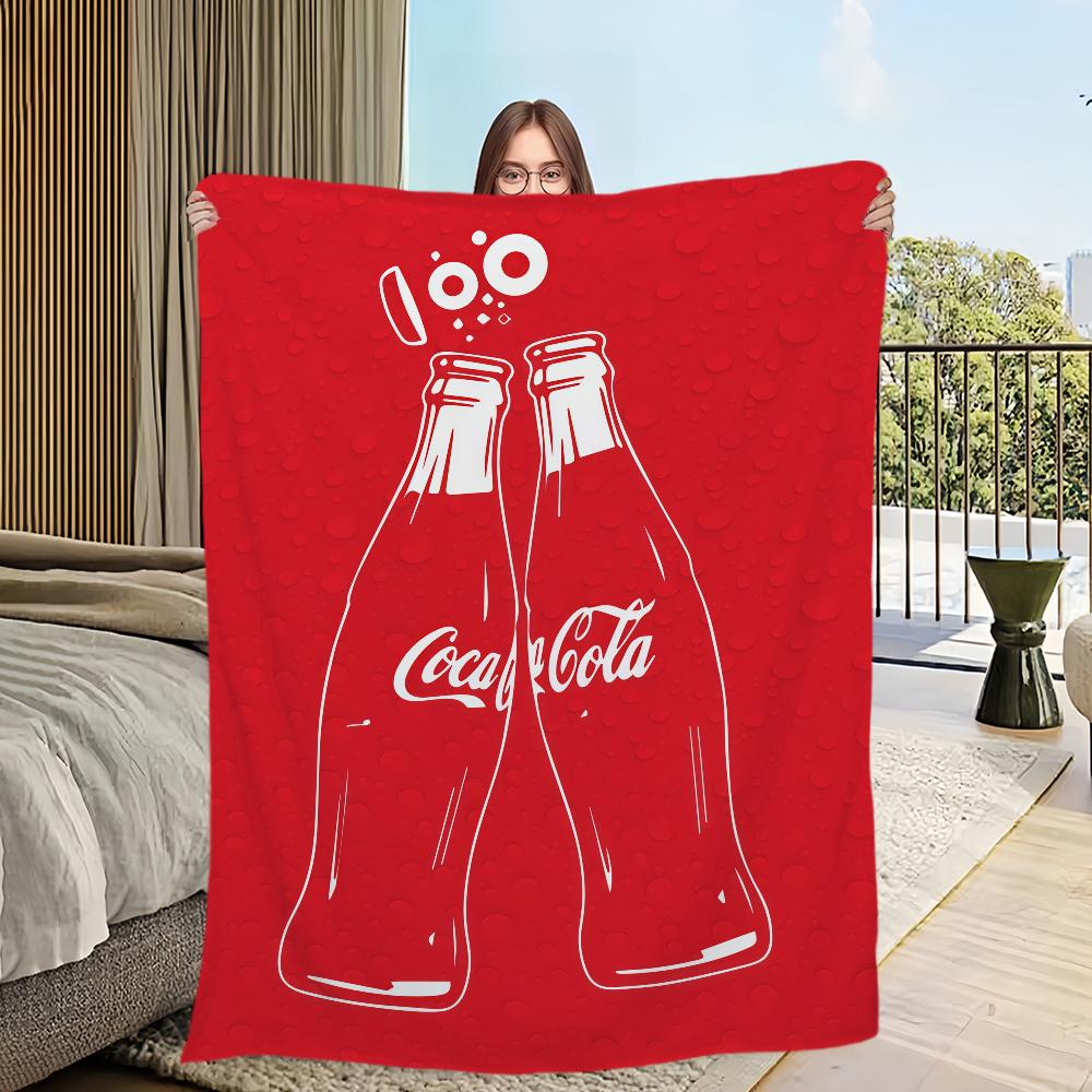 

Fashion Logo C-Coca C-Cola Blanket Flannel warm comfort soft plush blanket For Picnic Beds Sofas Homes And Bedrooms 50x60in
