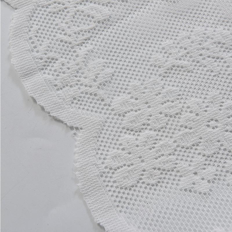 Small fresh woven lace small short curtain door curtain gauze curtain through rod short curtain coffee curtain