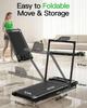Akluer 480L-B Incline Walking Pad with Foldable Handle, 2.5HP Quiet Motor, LED Screen & Remote Control, 150kg Max Capacity, Anti-slip Belt