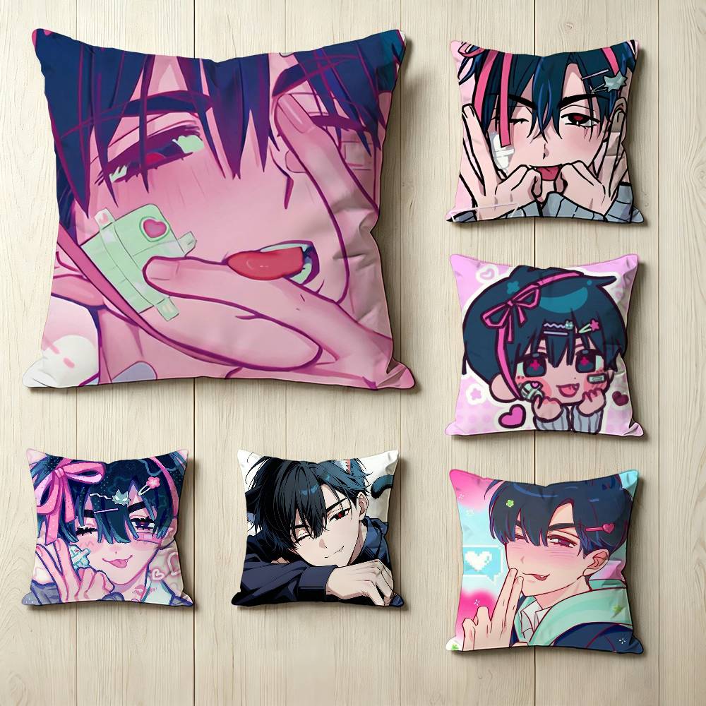 A-Alien S-Stage I-Ivan Square Double-Sided printed Pillow Case Bedroom Bedside Pillow Sofa Cushion Cover