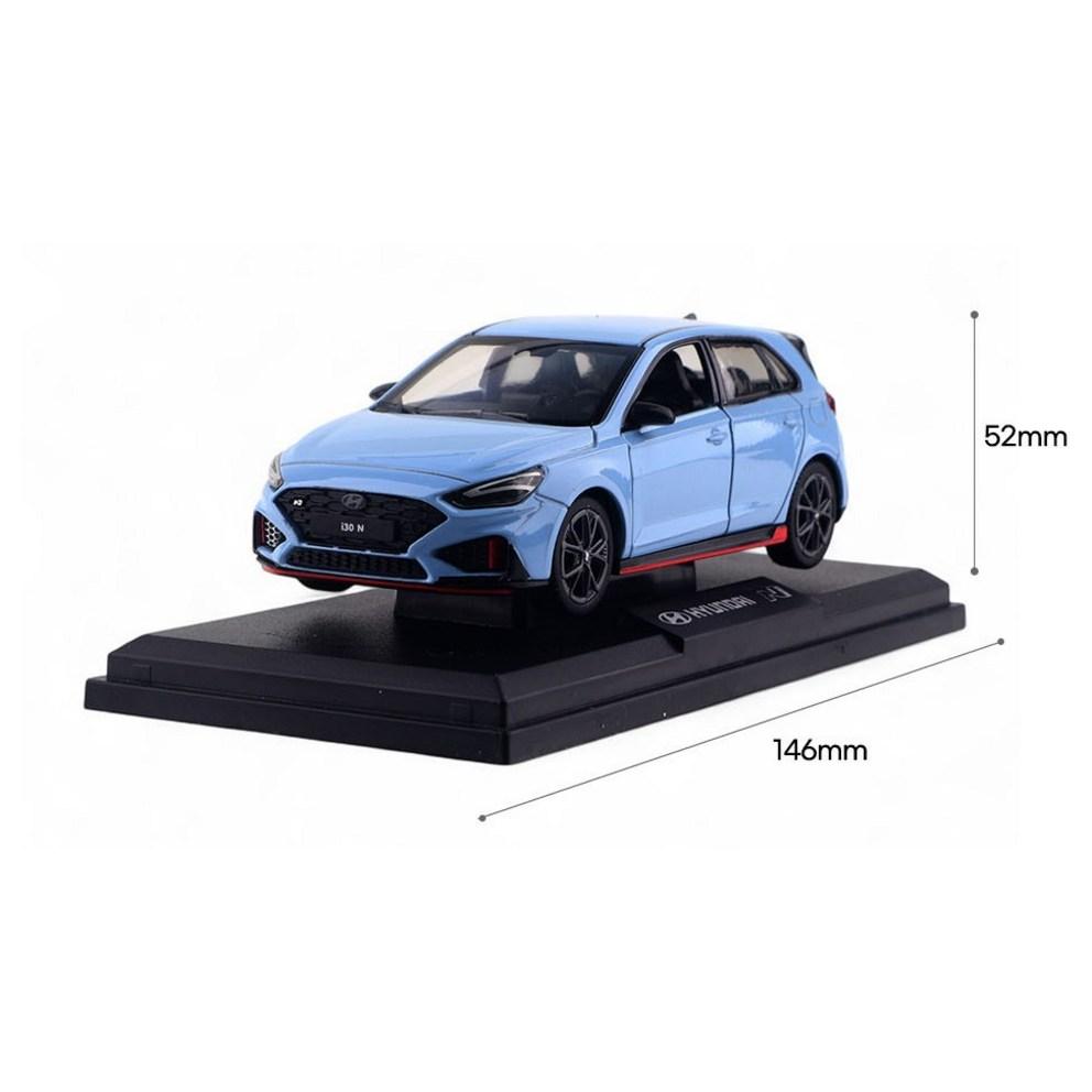 1:38 Hyundai i30 N Model Samochodu Die-cast + Zestaw ze Stojakiem