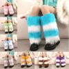 Nepbont Nepbont Beenwarmers Zacht en Pluizig Bont Laarsmanchetten Mode Pluizige Laarsbedekkers Winterkleding