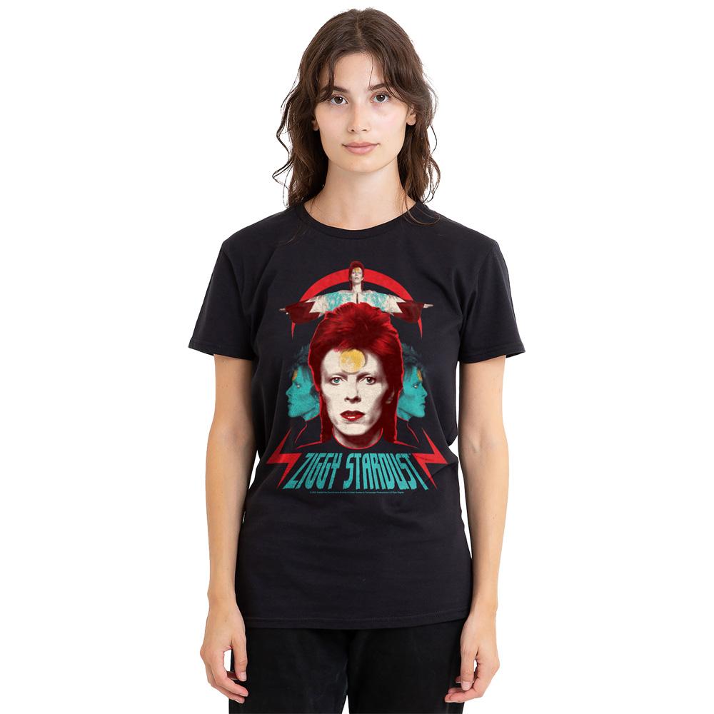 David Bowie Unisex Adult Ziggy Heads T-Shirt