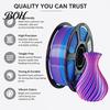 Satin Finish Multicolor Filament Silk PLA 3D Printer 1.75mm, 1kg Spool High Toughness FDM Accessories Filament, for Models Printing Strong
